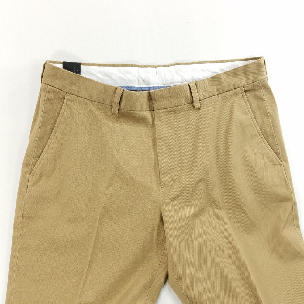 J Crew Bowery Stretch Slim Mens Khaki Chino Pants - Picture 4 of 8
